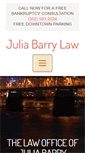 Mobile Screenshot of juliabarrylaw.com
